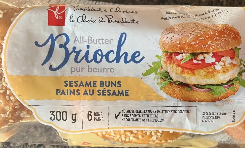 All-Butter Brioche Sesame Buns