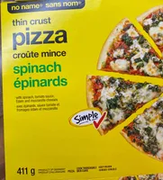 Spinach thin crust Pizza