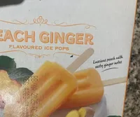 Peach Ginger Ice Pops
