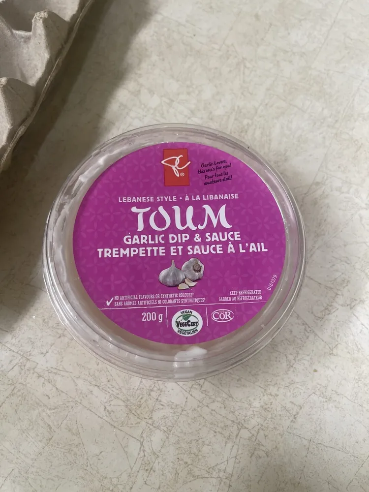Toum Garlic Dip & Sauce Trempette et Sauce à l'Ail
