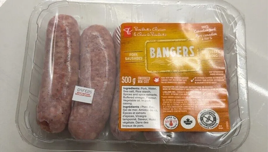 Bangers À L'Anglaise Pork Sausages