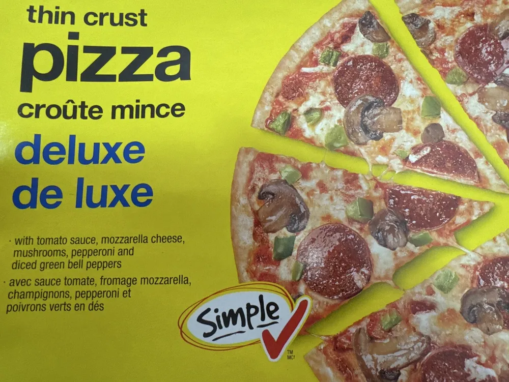 Thin Crust Deluxe Pizza