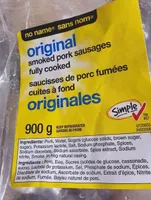Saucisses de porc fumées