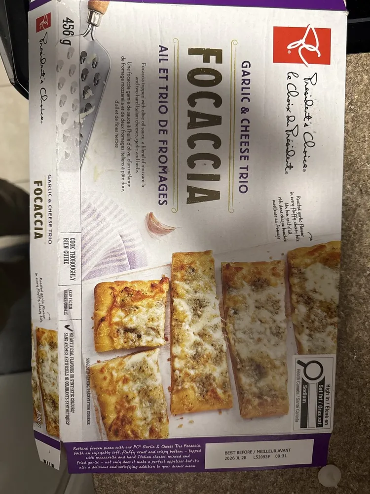 Focaccia Garlic And Cheese Trio