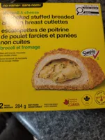 Uncooked Stuffed Breaded Chicken Breast