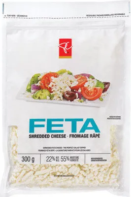 Feta shredded cheese