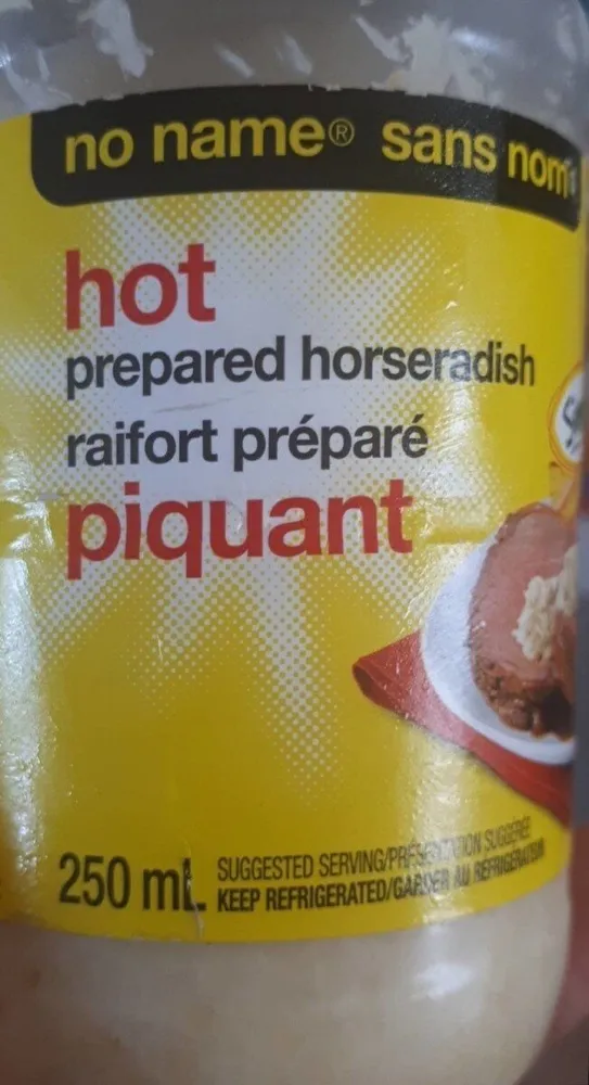 Hot prepared horseradish