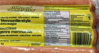 Mennonite-style sausage