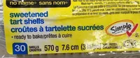 Croutes à tartelette sucrées