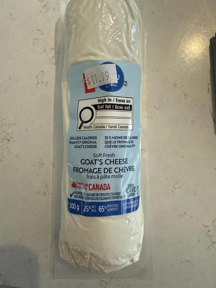 PC Blue Menu Goat Cheese