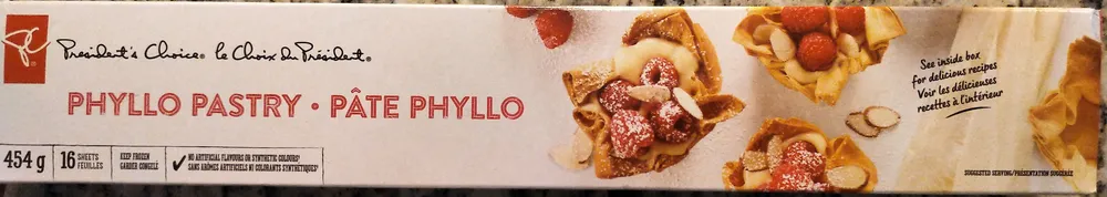 Phyllo Pastry Dough Sheets