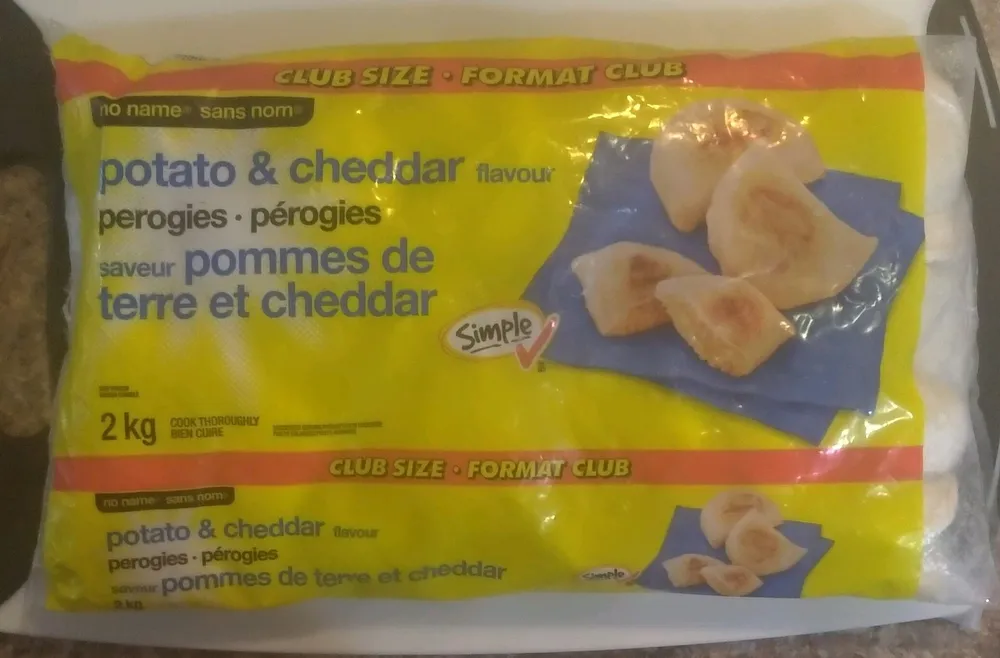 potato & cheddar flavour perogies