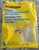 Stringable pizza mozzerella