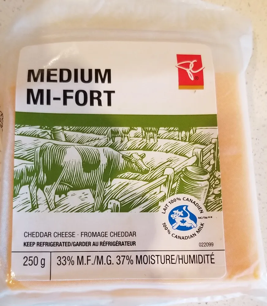 medium Cheddar cheese