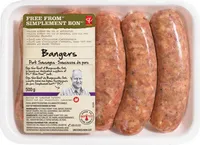 Bangers pork sausages