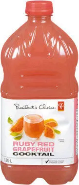 Ruby red grapefruit cocktail