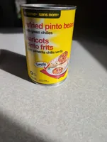 refried pinto beans with green chilies