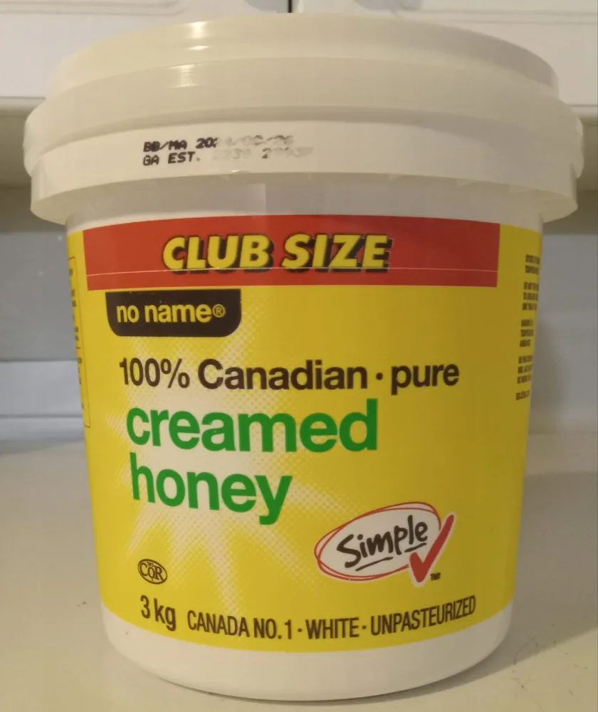 100% Canadian Pure Creamed Honey