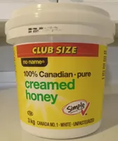 100% Canadian Pure Creamed Honey