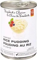 Creamed rice pudding