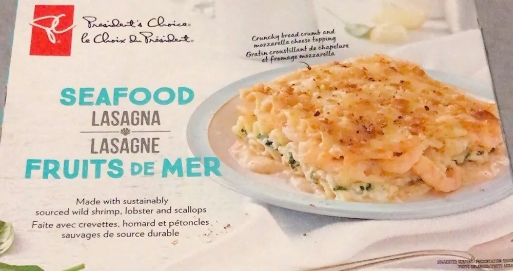 Seafood lasagne