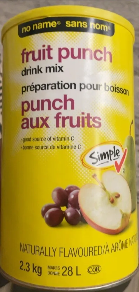 Fruit punch drink mix