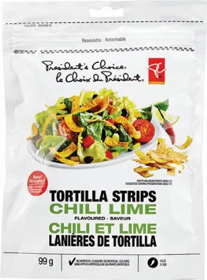 Chili lime flavoured tortilla strips
