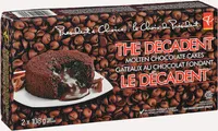 The decadent molten chocolate cakes