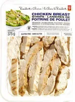 Fire-roasted fully cooked chicken breast strips