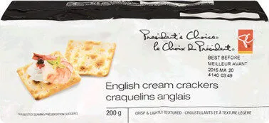English cream crackers