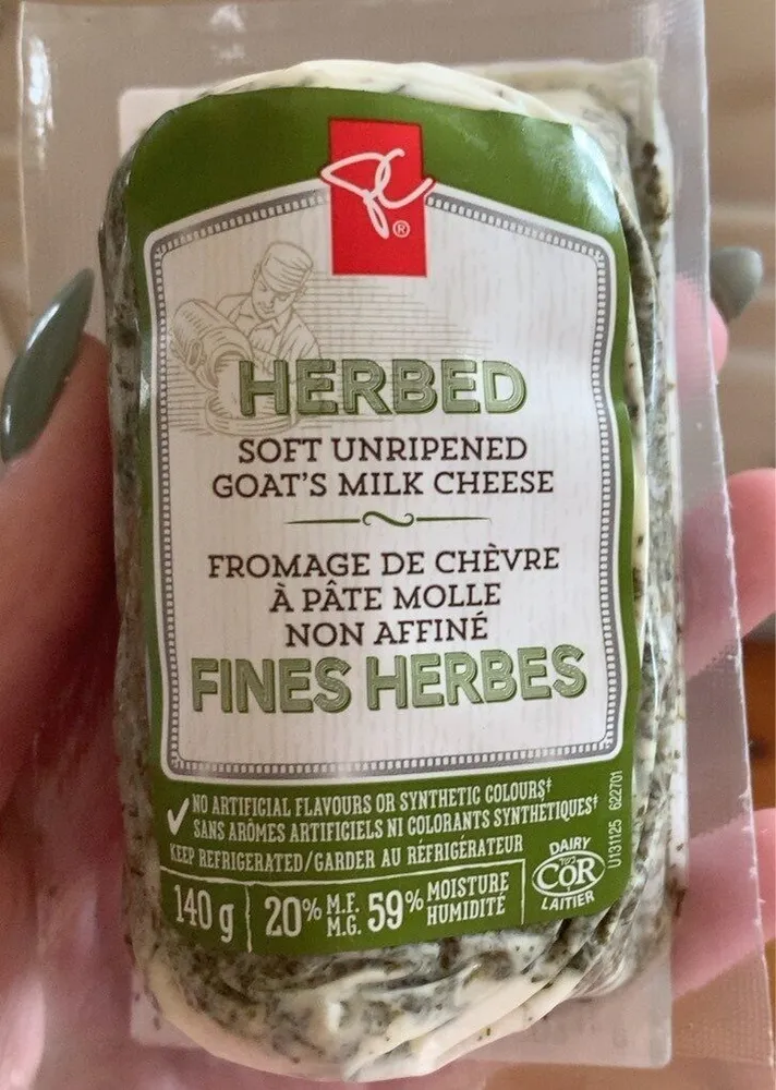 Herbed Soft unripened goat’s milk cheese