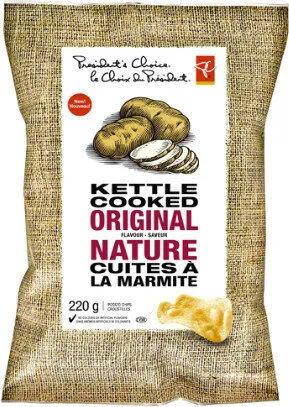 Kettle cooked original flavour potato chips