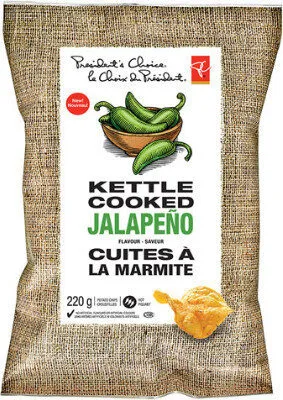 Kettle cooked jalapeno flavour potato chips