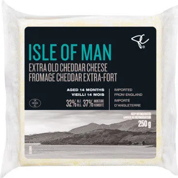 Isle of man extra old cheddar cheese aged months