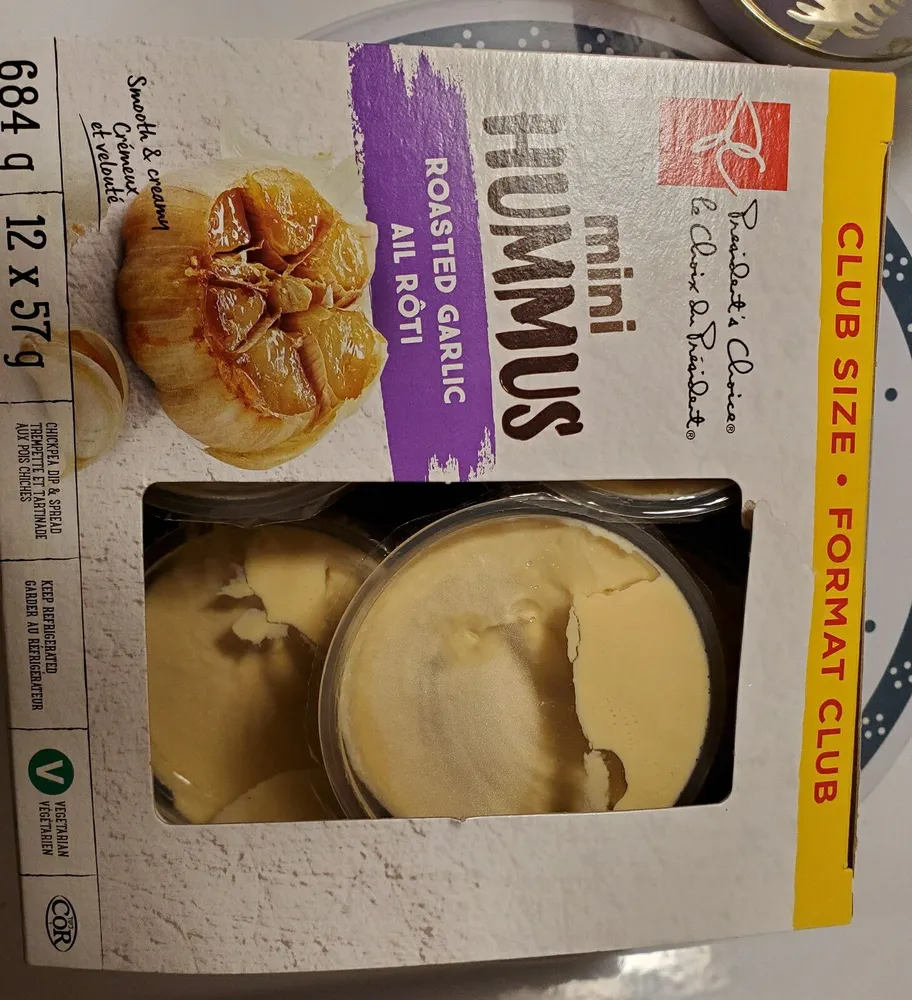 Mini Hummus with roasted garlic