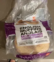 English muffin raisin cinnamon
