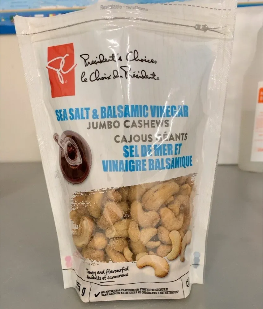 Sea salt & balsamic vinegar jumbo cashews