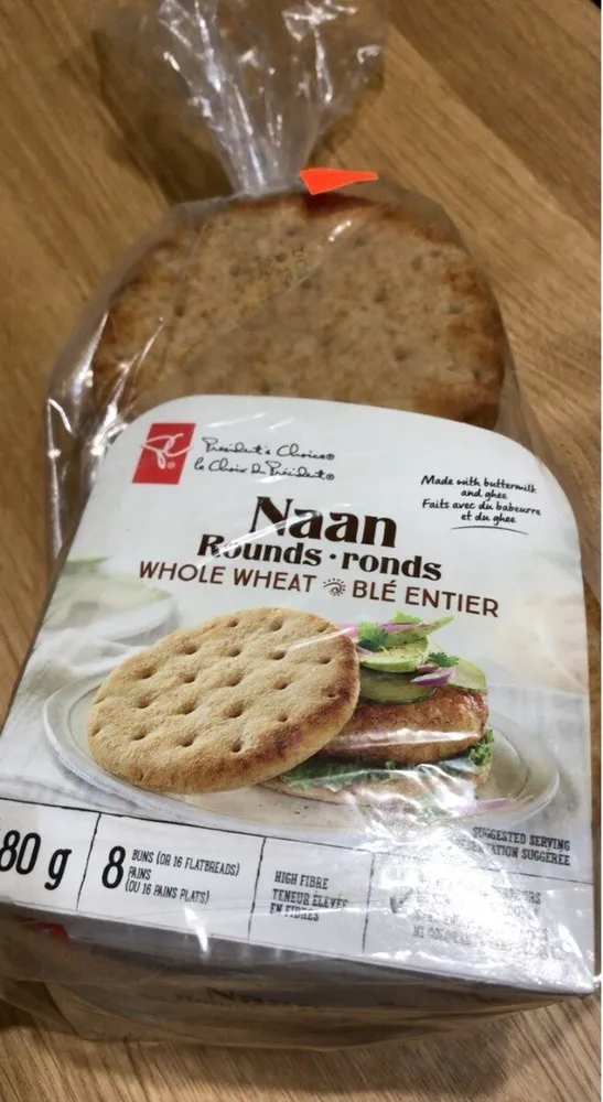Naan Rounds, Whole-Wheat 16’s
