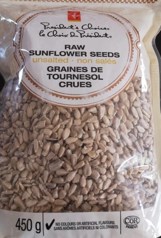 Graines de tournesol crues et non salées