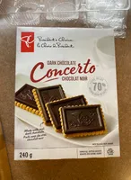 Concerto 70% Dark Chocolate topped