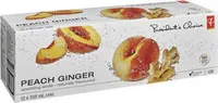 Peach ginger naturally flavoured sparkling soda