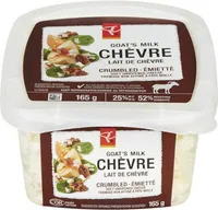 Goat’s milk chèvre crumbled soft unripened cheese