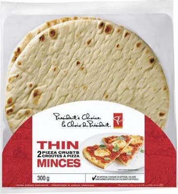 Thin pizza crusts