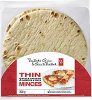 Thin pizza crusts