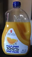 Jus d'orange sans pulpe 100%