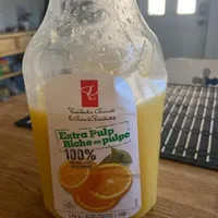 Jus D'orange à 100 % Riche En Pulpe Non Fait De Concentré PC