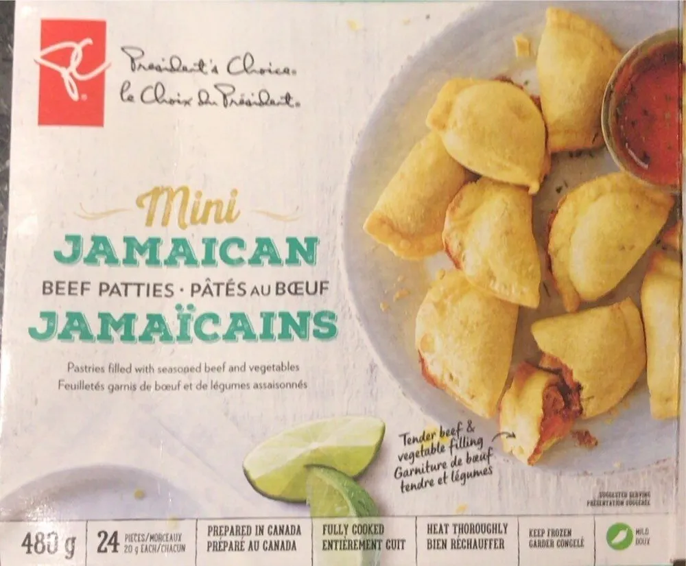 Patés au boeuf jamaicains