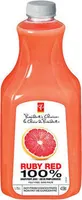Ruby red grapefruit juice pulp free