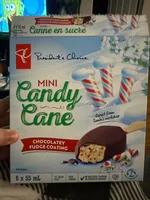 Mini Candy Cane Chocolatey Fudge Coating Ice Cream Bars