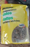 Chopped dried dates